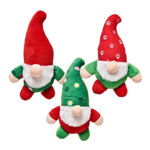 Spot Holiday Gnome Toys Assorted Dog Toy (6 Assorted)