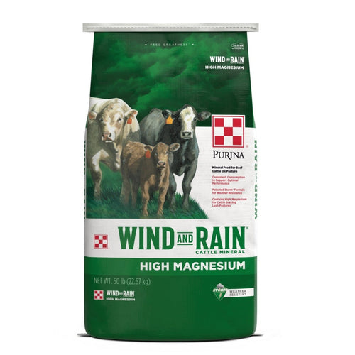 Purina® Wind & Rain® Storm® Hi-Mag 4 Complete Cattle Mineral (50 lb)