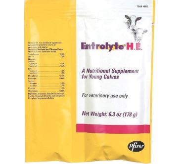 Pfizer Animal Health Entrolyte H.E. Packets