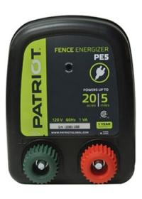 Patriot PE 5 110v Ac Powered Fence Charger, 5 Mile / 20 Acre | Free Shipping