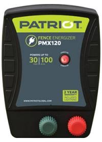 Patriot Pmx 120 110v Ac Powered Fence Charger, 30 Mile / 100 Acre | Free Shipping And Fence Tester