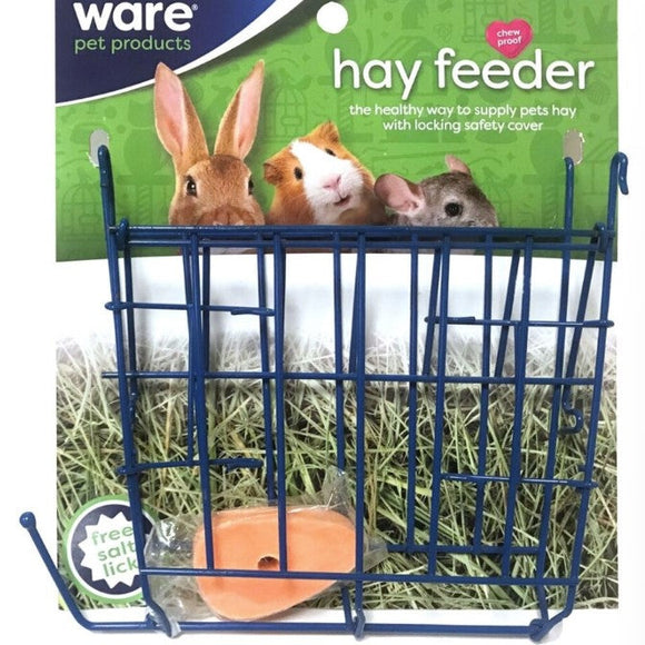 HAY FEEDER - WIRE RACK WITH FREE SALT LICK