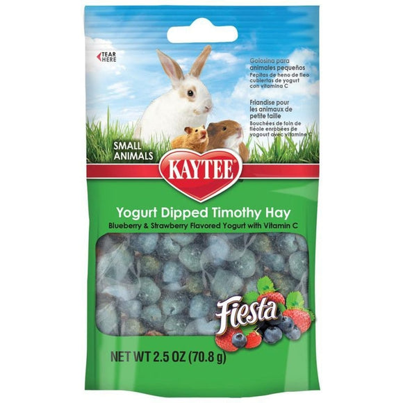 Kaytee Fiesta Yogurt Dipped Timothy Hay Treat for Small Animals
