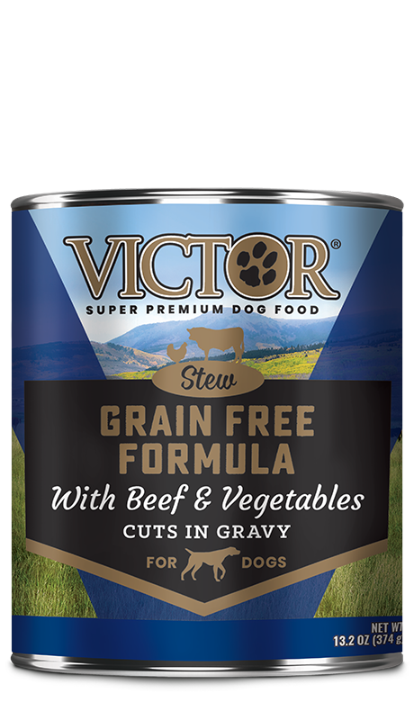 Victor Grain Free Formula with Beef and Vegetables Cuts in Gravy (13.2 oz)